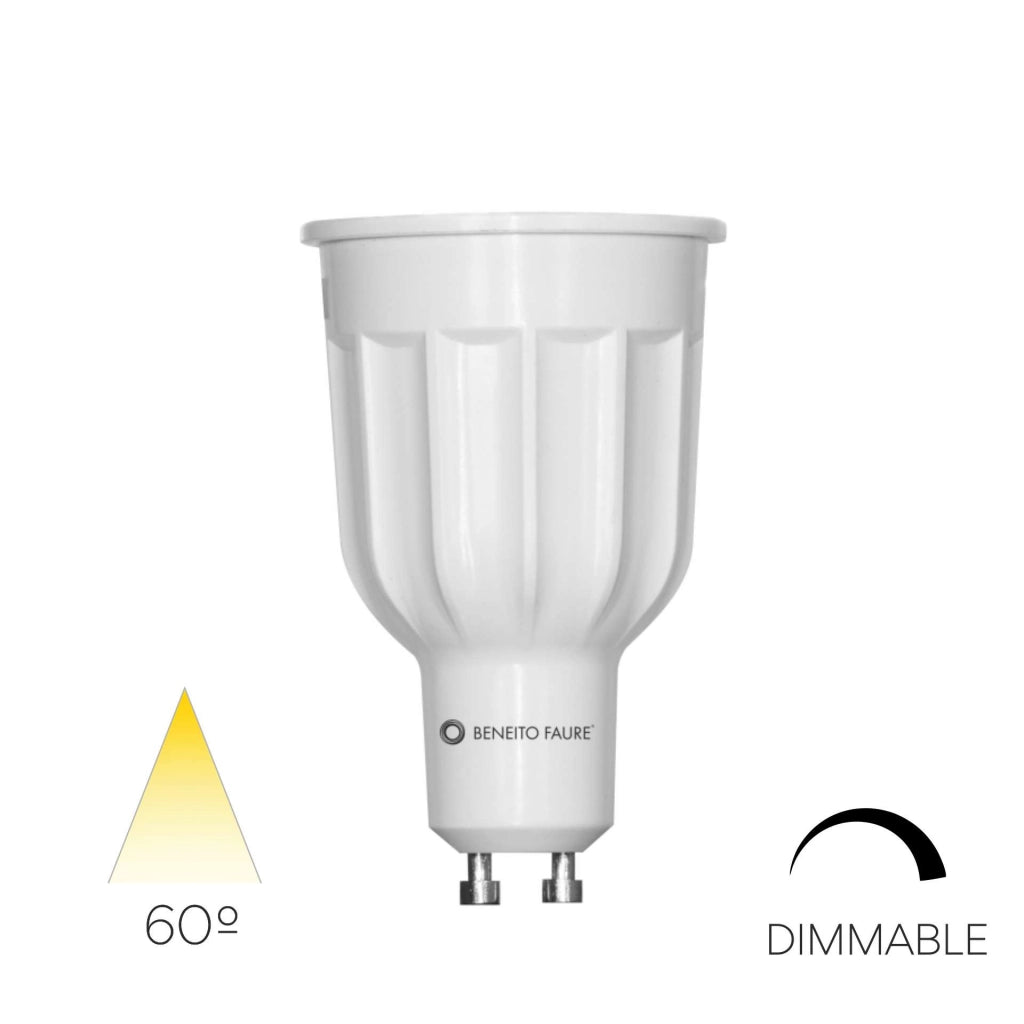 Lampadina LED Dicroica Power 12W GU10 Dimmable Retrofit, Luce Naturale 4000K, Fascio 60º, Regolazione TRIAC per Illuminazione Interna Professionale