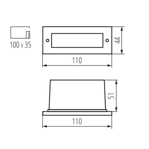 Kanlux TAXI 26463 lampada da esterno LED IP54 cromata