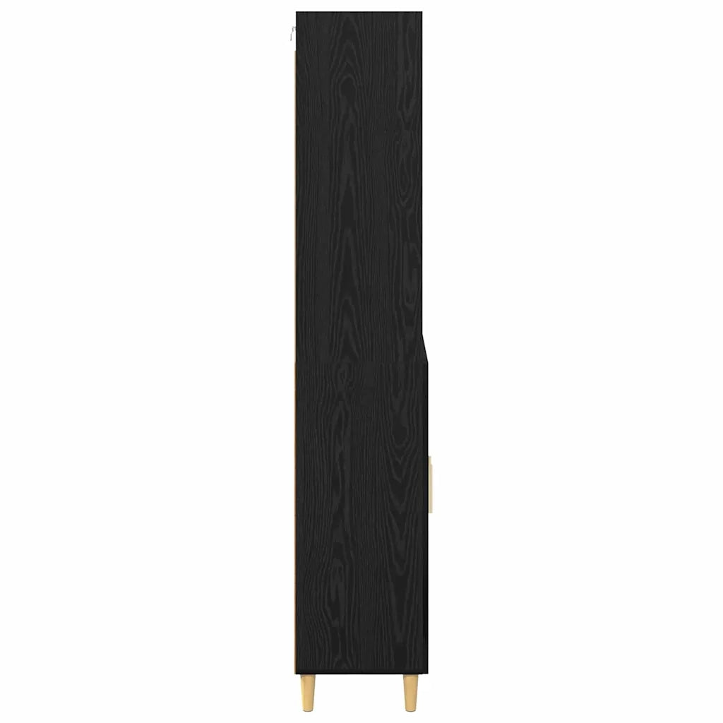 Credenza Rovere Nero 69,5 x 32,5 x 180 cm Legno multistrato 3416260
