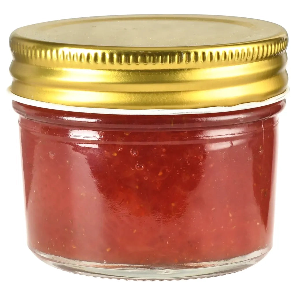 Vasi per Marmellata in Vetro Coperchio Oro 96 pz 110 ml 50797