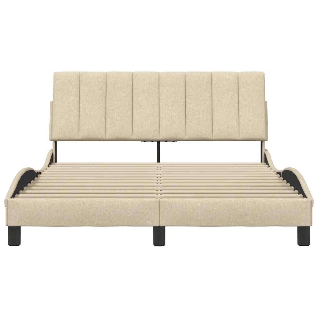 Giroletto senza Materasso Hanko Crema 140x190 cm in Tessuto 3310389