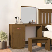 Toeletta Marrone Ambrato 95x50x134 cm in Legno Massello di Pino 820090
