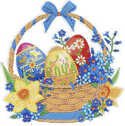 Decorazione di Pasqua con pietre di diamante - ornamenti di pasqua per decorazione di muro - inclusa base - decorazione di pasqua - (#5)