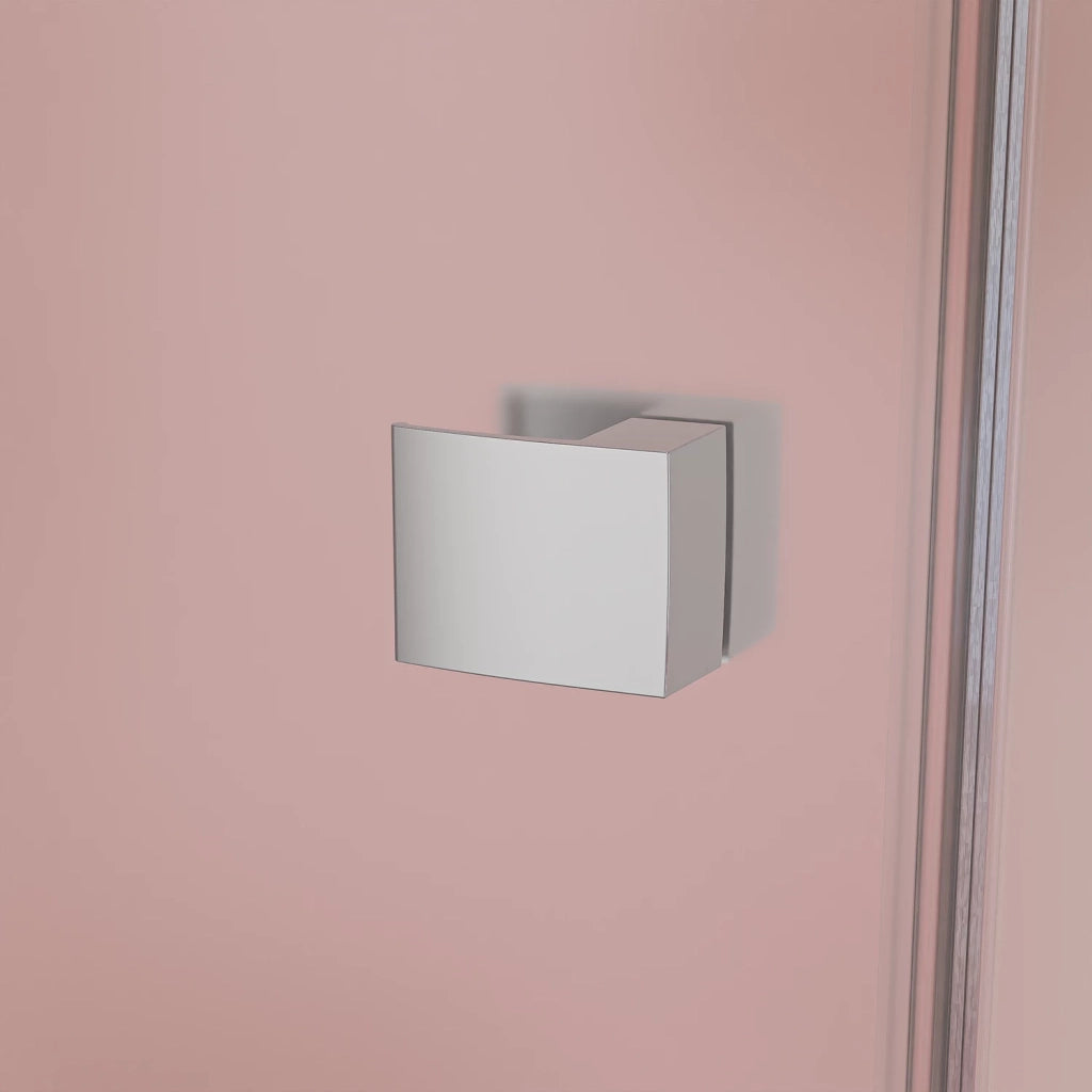 Box doccia angolare 80x95 cm in vetro 6mm opaco. con apertura a battente e parete fissa | Lang