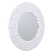 Specchio con rilievo bianco 80x2h