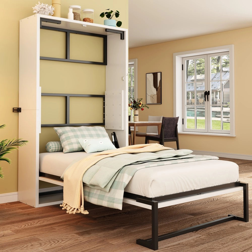 Letto a Ribalta Murphy con Struttura in Metallo e Legno 90x200 ¨C MINIMAL