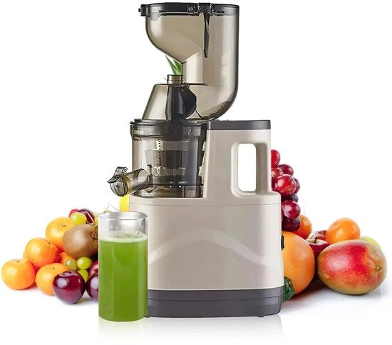 Centrifuga per Succo - Lenta Centrifuga per Succo - Centrifuga per Succo Verdura e Frutta - Apertura di Carico Grande 8 CM - 500 Watt - Antidrip