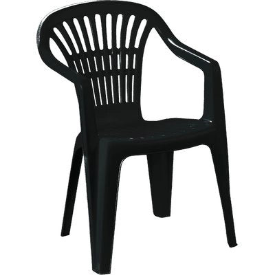 SEDIA SCILLA + BRACCIOLI PROGARDEN - PP ANTRACITE CM 54X53 H.CM 80