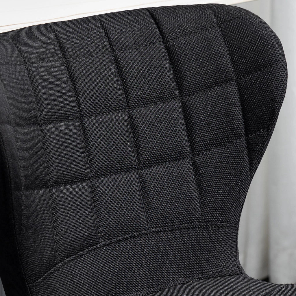 Sgabello da Bar Design Moderno Regolabile Girevole 360¡ã ¨C Zephmum ¨C Lino Nero 59-81 cm