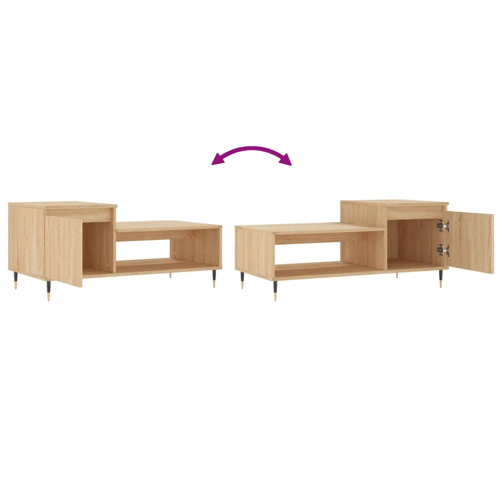 Tavolino da Salotto Rovere Sonoma 100x50x45cm Legno Multistrato 830823