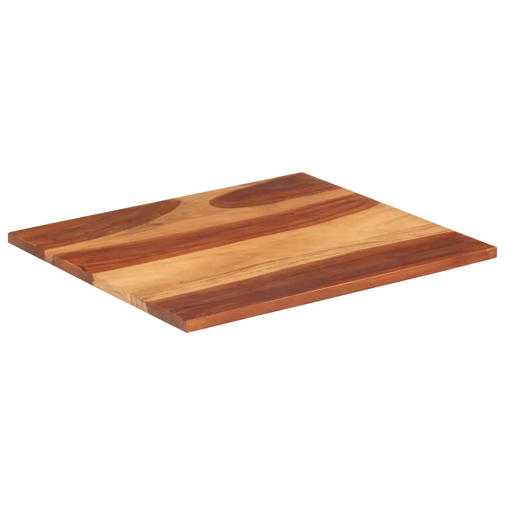 Piano Tavolo in Legno Massello di Acacia 25-27 mm 70x80 cm 285996