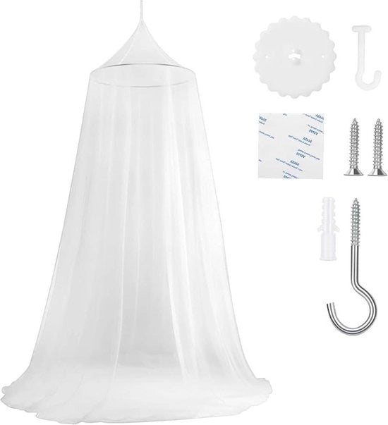 Klamboe per letto matrimoniale - 60 x 250 x 120 cm - Rete contro insetti per letto grande - Per uso domestico, viaggio, all'aperto