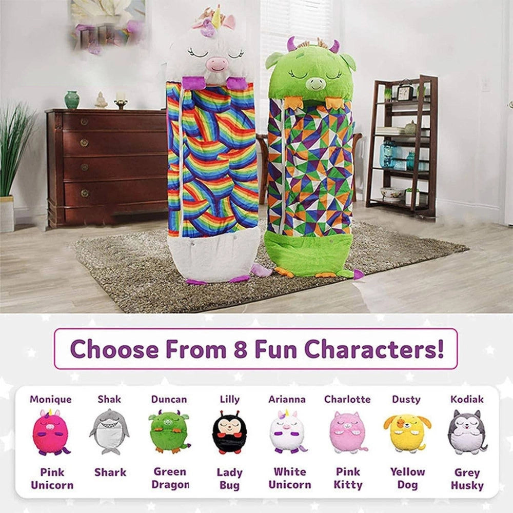 Trade Shop - Sacco A Pelo Nanna Per Bambini Da 2 A 6 Anni In Tessuto Cotone 120x40 Set Asilo -