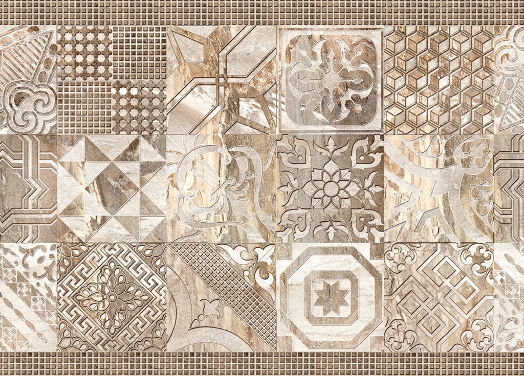 Tappeto Passatoia Cucina Antiscivolo Sottolavello Digitale Dis. Atelier Beige - 50x400 - Beige