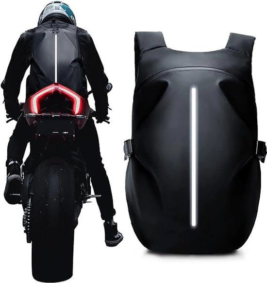 Zaino per Motocicletta - Zaino per Moto con Grande Spazio - Riflettente - Zaino per Viaggio