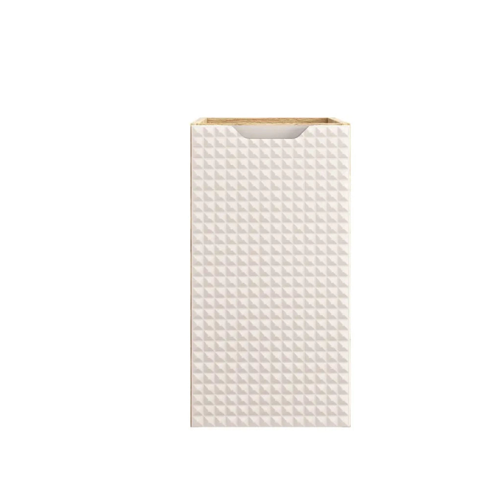Mobili sottolavabo VELNIA - 1 cassetto - 30 cm - Colori rovere chiaro e beige - Da appendere