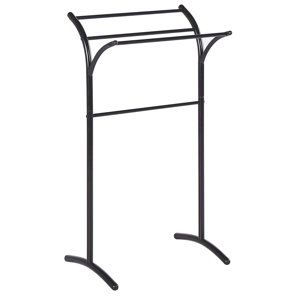 Portasciugamani in acciaio Nero verniciato a polvere opaco 3 binari portasciugamani da terra accessori da bagno moderni