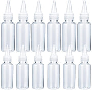 Squeeze Fleschi Transparanti - Per Salse e Ketchup - 12 Pezzi - Adatto per Casa e Ristorante