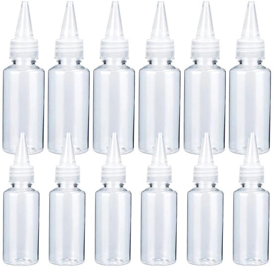 Squeeze Fleschi Transparanti - Per Salse e Ketchup - 12 Pezzi - Adatto per Casa e Ristorante
