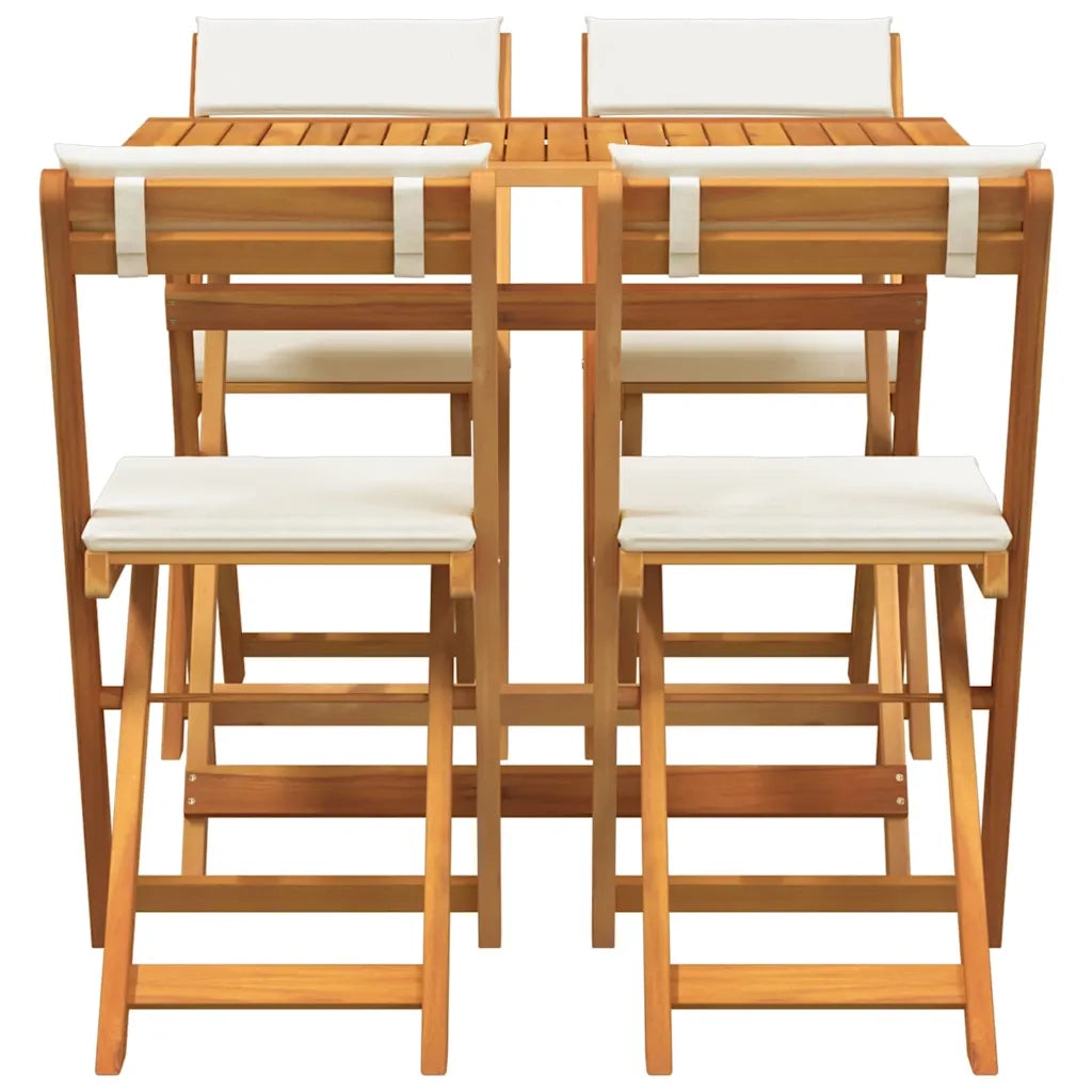 Set bistrot 5 pcs Olio Naturale Legno di Acacia Massello 4105504