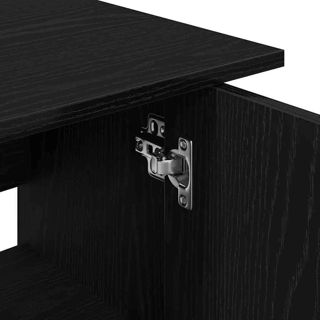 Supporto per acquario in rovere nero 81x36x73 cm in legno ingegnerizzato 862155