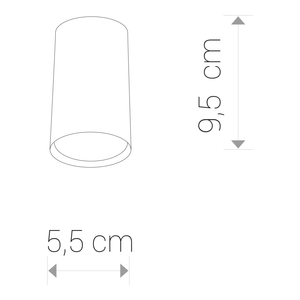 Faretto a soffitto Nowodvorski Eye bianco metallo GU10