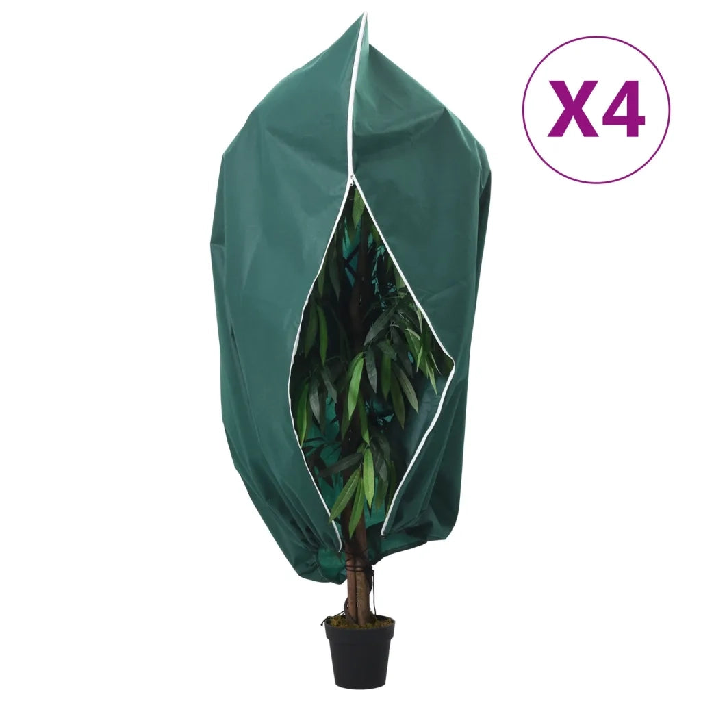 Coperture con Cerniera per Piante 4pz 70 g/mÂ² 3,93x3 m