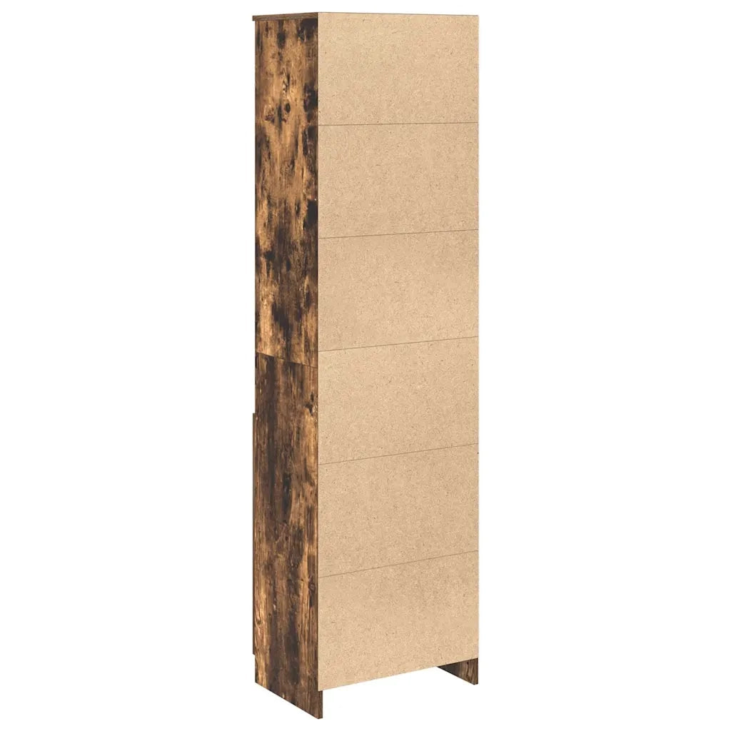 Credenza Rovere Fumo 50x35x180 cm in Legno Multistrato 3328466