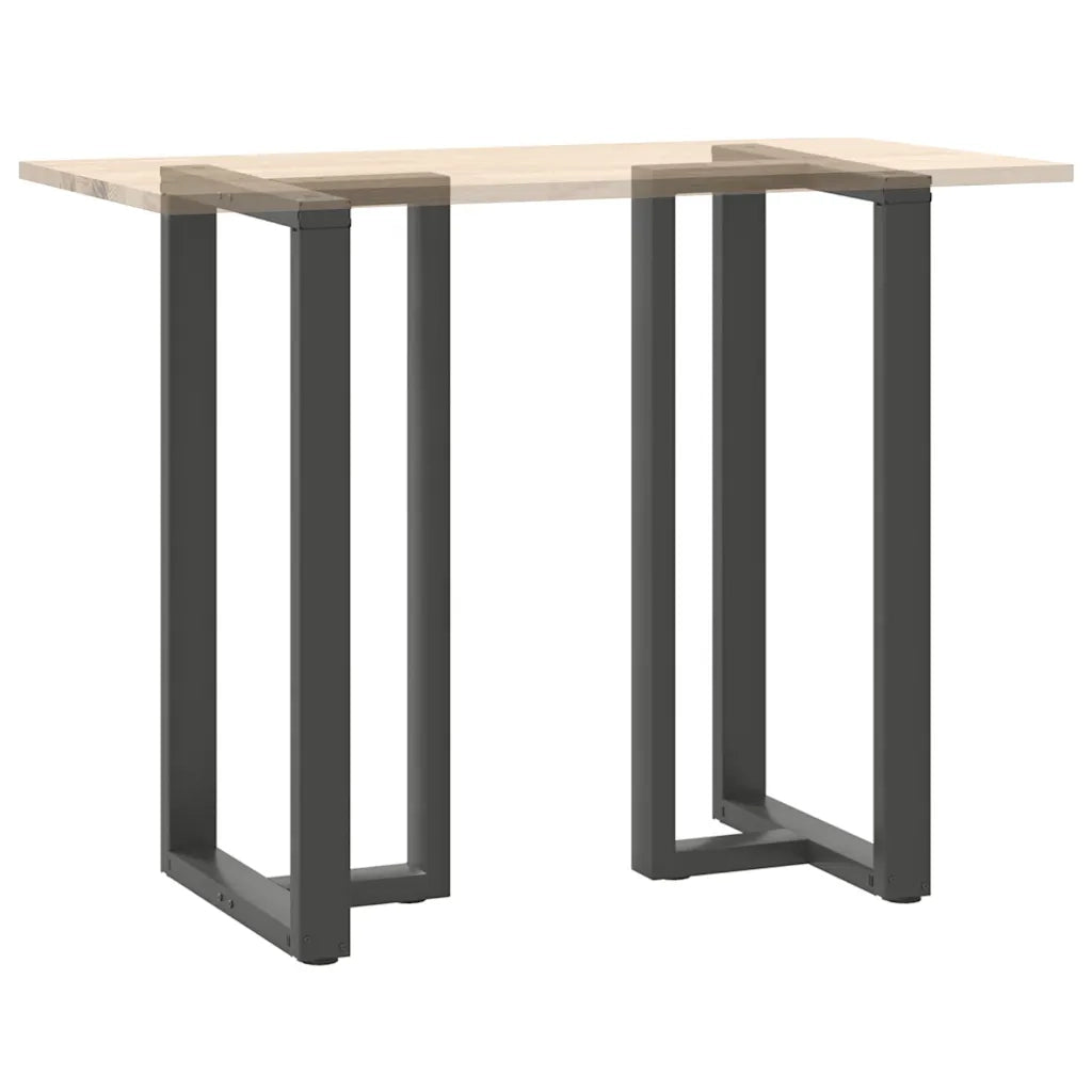 Gambe per tavolo da bar a forma di T 2 pz Antracite 60x35x(110-111) cm Acciaio 4013106