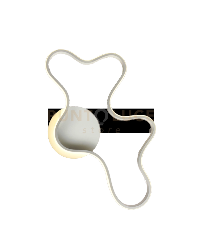 CLARA-M B Lampada da soffitto o parete bianca 90cm led integrato 2800 - 5000 kelvin DIMMERABILE