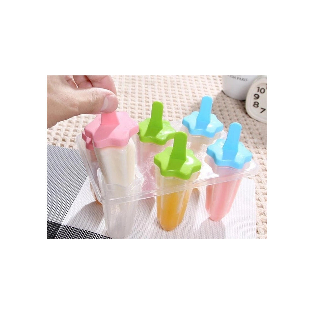 Trade Shop - 6 Formine Stampo Per Ghiaccioli Ghiacciolo Fatti In Casa Forme Stampi Ice Estate -