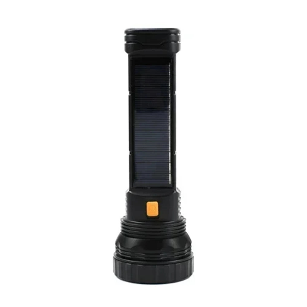 Trade Shop - Torcia Led Ricaricabile Usb Con Pannello Solare Powerbank 1200mah Per Campeggio Q-sd631 -
