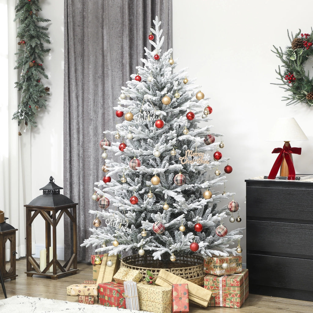 Albero di Natale Artificiale 180 cm con Neve ¨C zephmum ¨C 1976 Punte