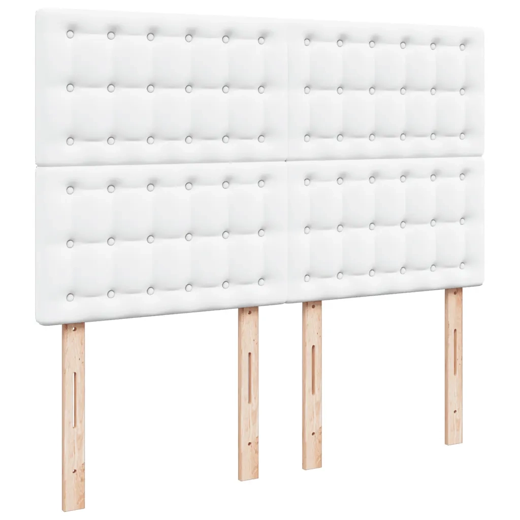 Giroletto a Molle con Materasso Bianco 140x190 cm in Similpelle 3293021