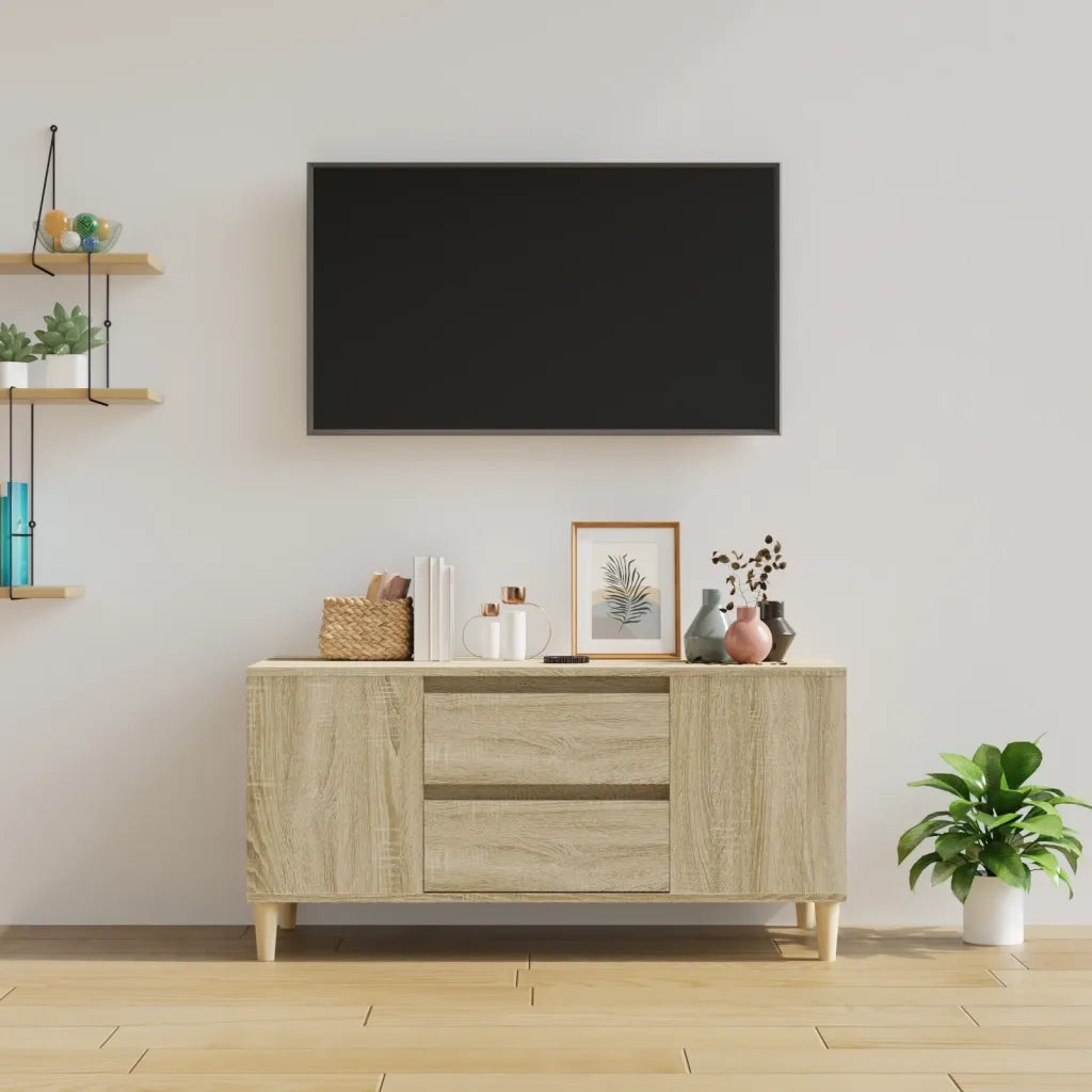 Mobile Porta TV Rovere Sonoma 102x44,5x50 cm Legno Multistrato 819599
