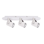 Italux Bland plafoniera 3 luci GU10 bianco/cromo 54cm