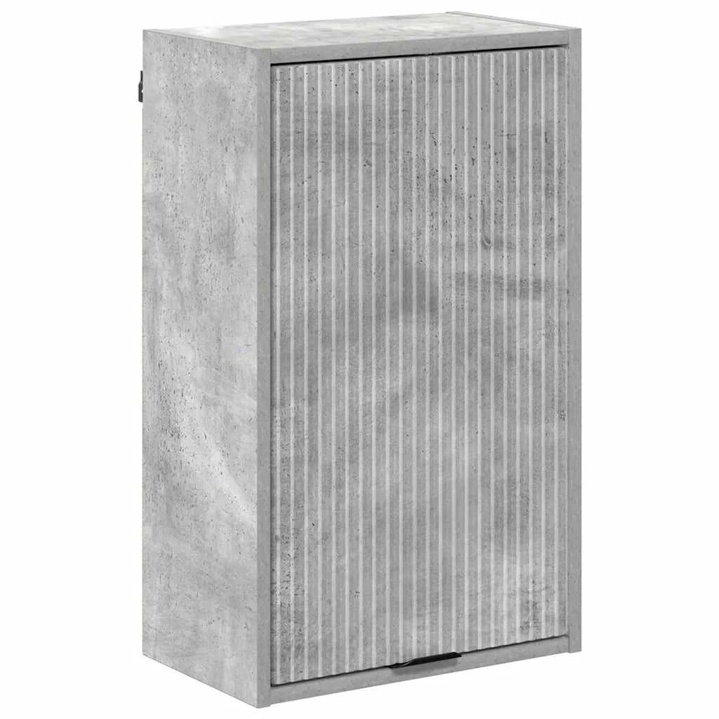 Mobile da Bagno | Armadio da bagno con porta Grigio cemento 39 x 23,5 x 65 cm
