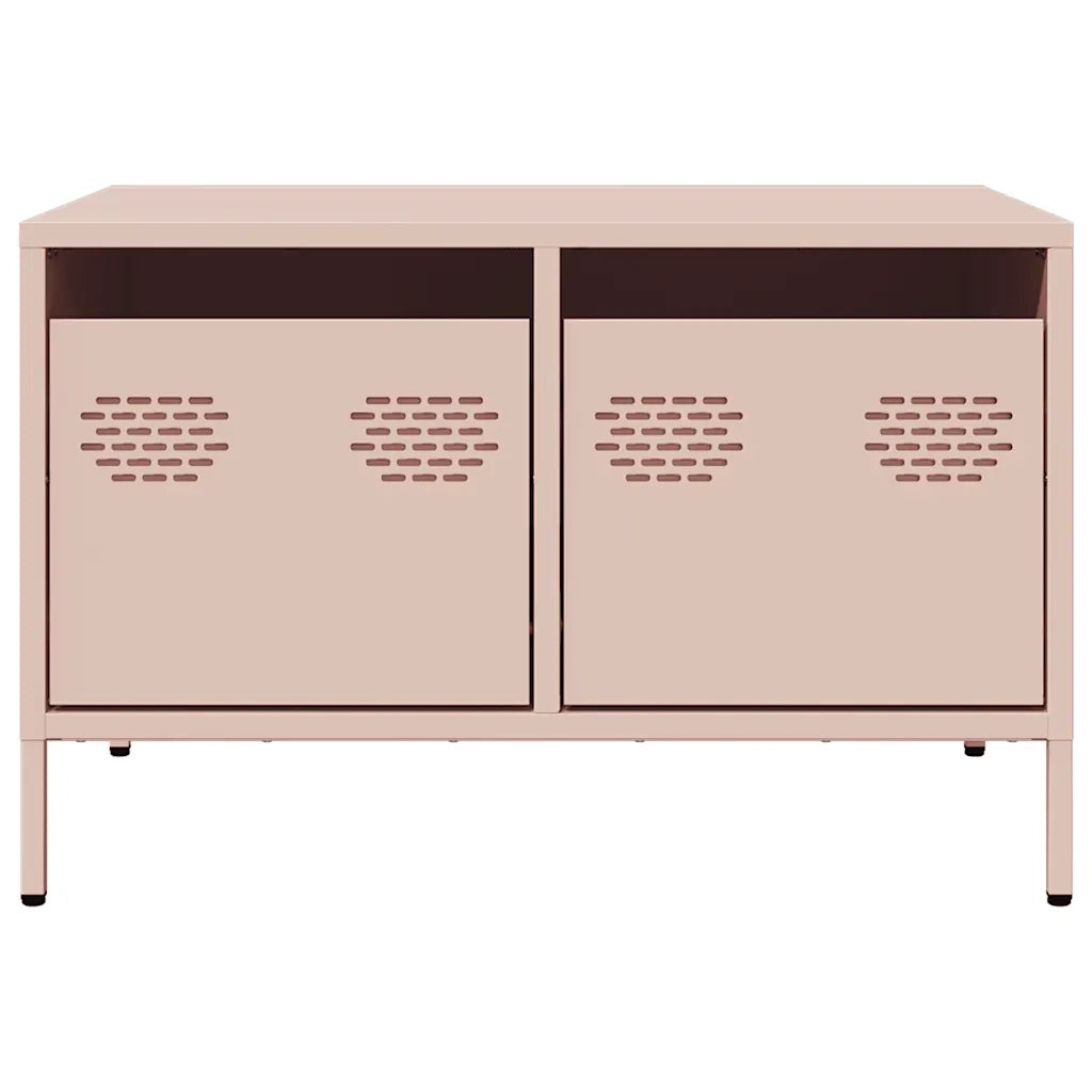 vidaXL Mobile TV Rosa 68x50x43,5 cm in Acciaio Laminato a Freddo