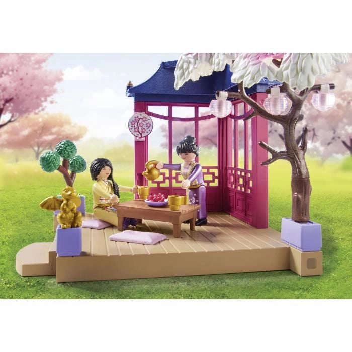 PLAYMOBIL 71762 Giardino asiatico con famiglia di panda