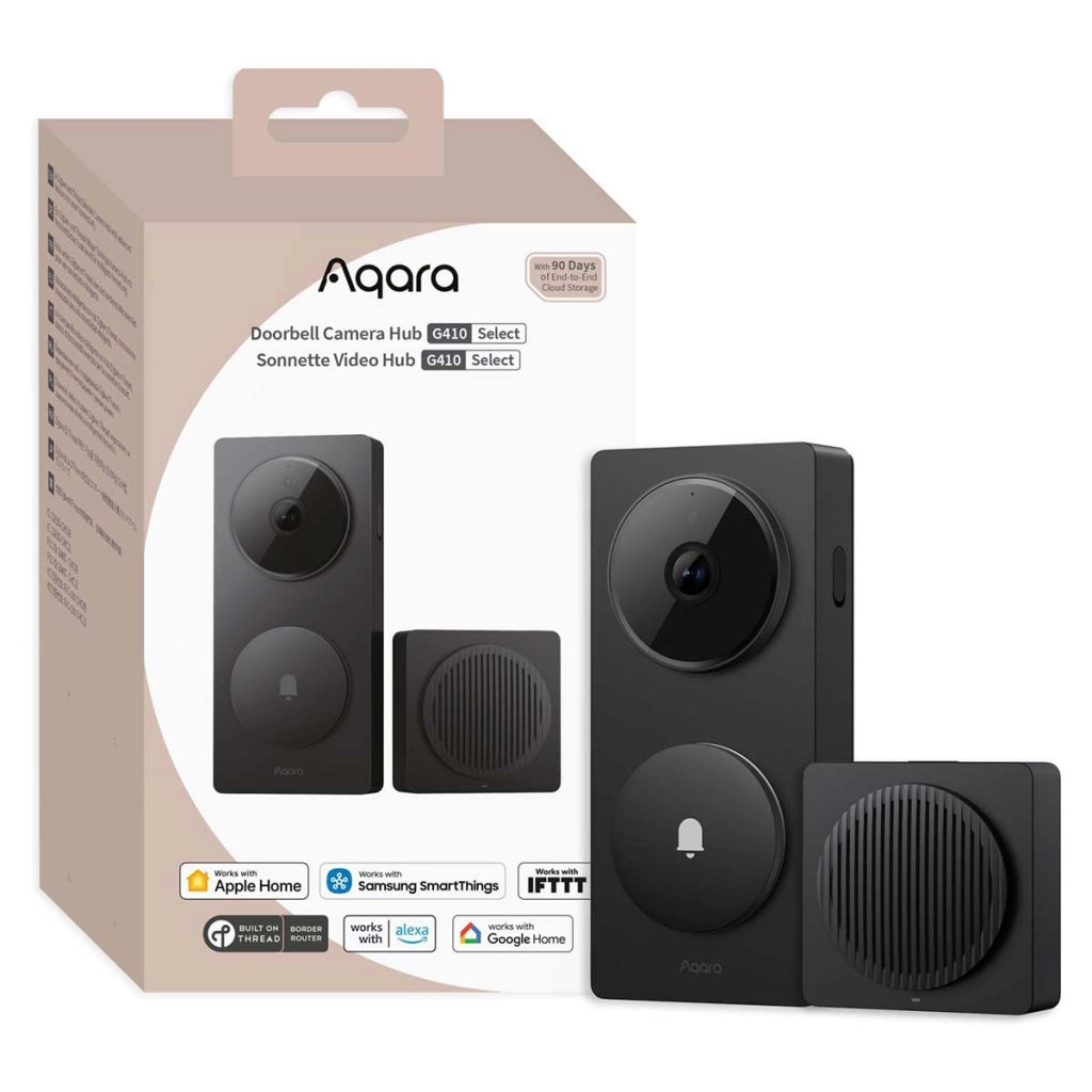 Campanello Videocamera 2K con Hub Connesso G410 per Porta d'Ingresso Nero Aqara