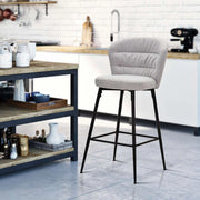 Guadal, Sgabello Imbottito, 52x59x108h cm Grigio