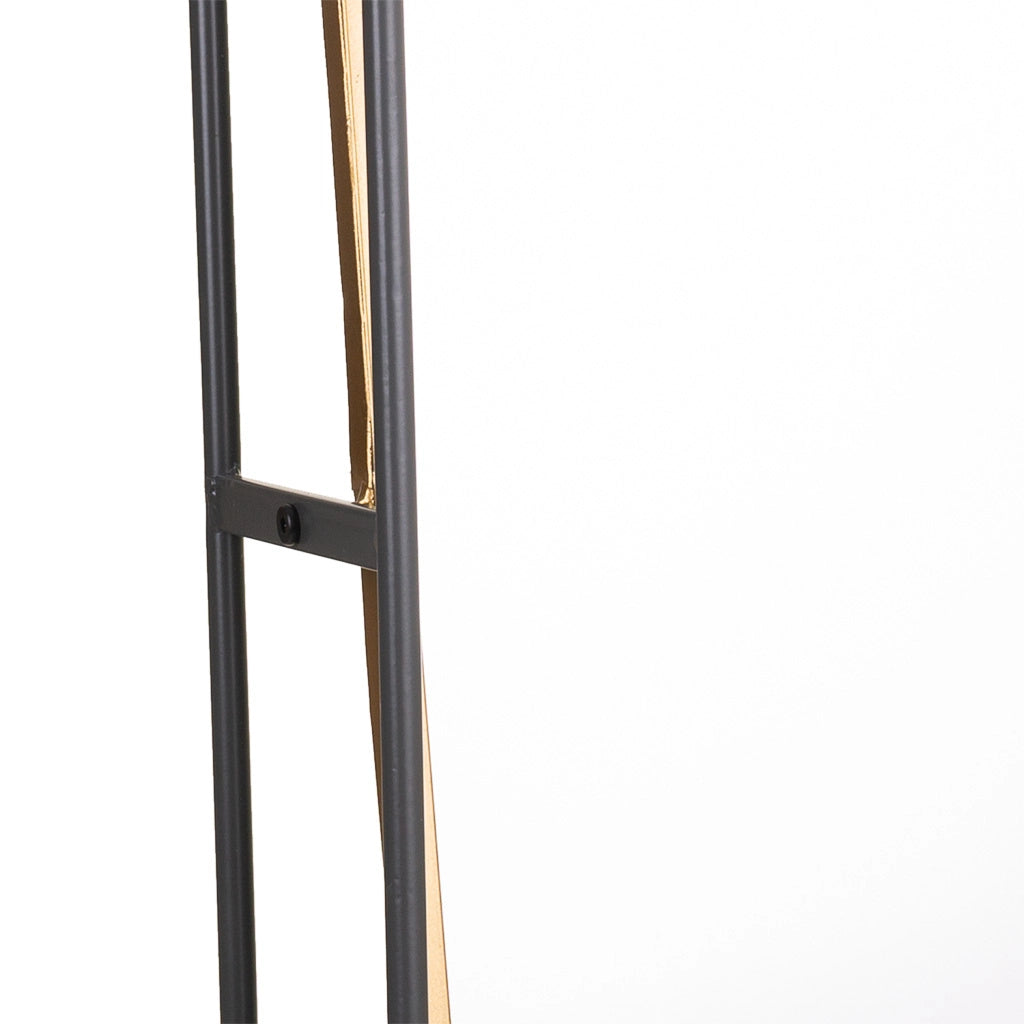 Specchio da parete in metallo nero 40x15x90h