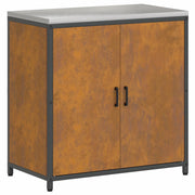 Pensile da cucina | Stoccaggio in cucina HATTEM Ruggine 90 x 50 x 92 cm Acciaio