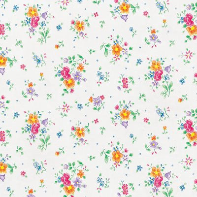 PLASTICA ADESIVA 2494 HOME DECO - FIORATO BIANCO H.CM 45 L.MT 15- 1 pezzi