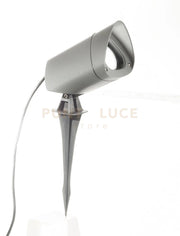 GES741- FARO PROIETTORE IN ALLUMINIO 1 LUCE ATTACCO GU10 IP65 GRIGIO ALLUMINIO