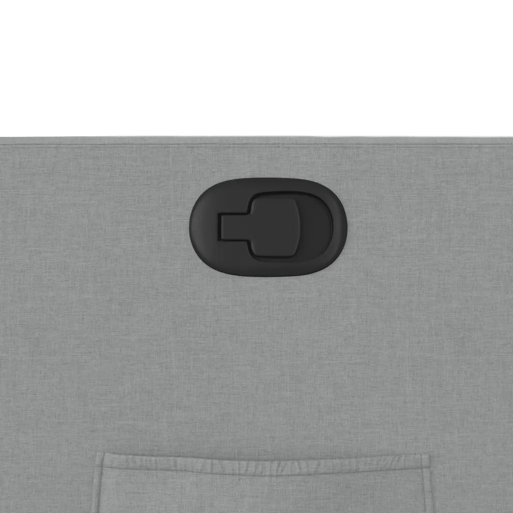 Divano Sedia-Poltrona Reclinabile in Tessuto Grigio Chiaro 105401