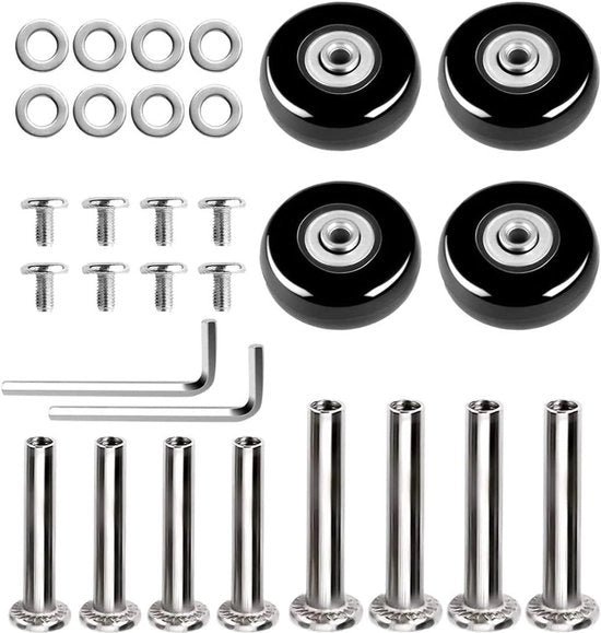 Pneumatici di riserva universali in gomma per bagagliaio (50 mm x 18 mm) - Set da 4 pezzi
