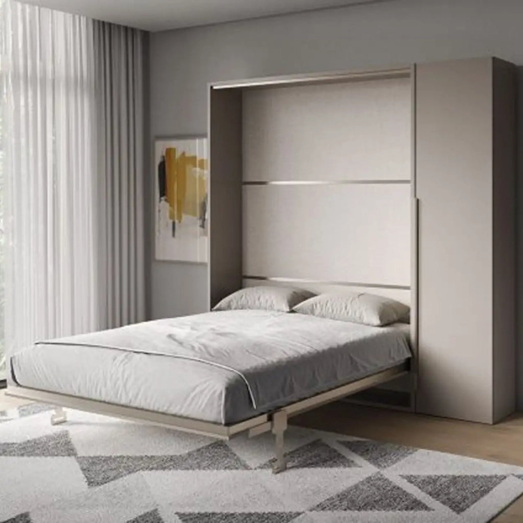 Letto matrimoniale a scomparsa 160 Versia con armadio 1 anta dx argilla