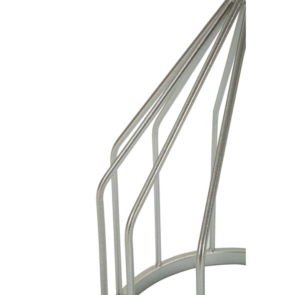 Tavolino VKH532, Argento, Marmo, 37,5x37,5x58 cm