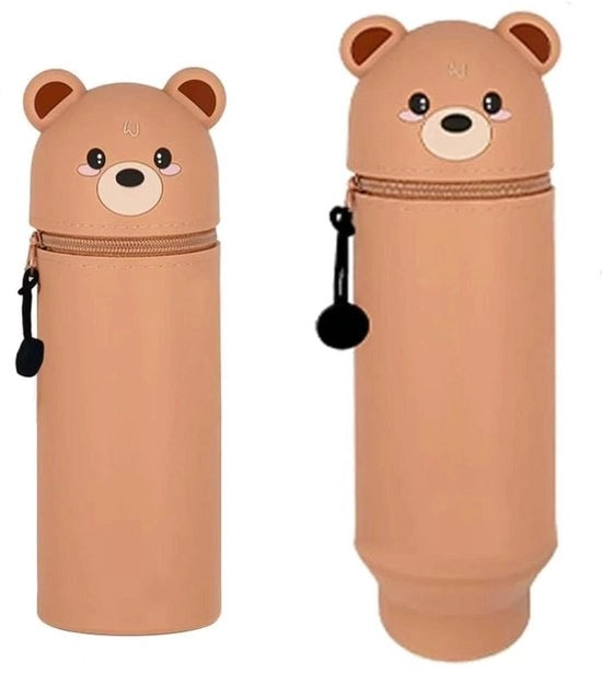Etui con rits, etui con bottiglia, etui in piedi, 2-in-1 borsa di silicone morbida, etui, etui cartoon, etui con grande capacità